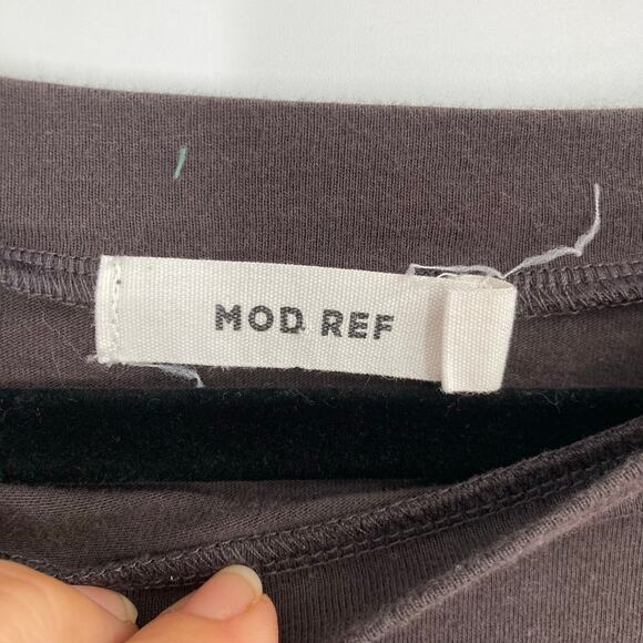 Mod Ref Casual Boxy Boho Puff Sleeve Charcoal Gray Women’s Oversized Small - Picture 5 of 7